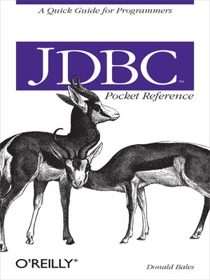 cover image of JDBC Pocket Reference